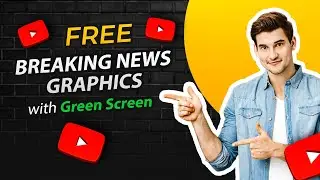 free breaking news transition with green screen