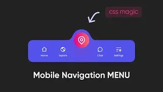 Bubble Bottom Navigation Bar HTML CSS & JavaScript