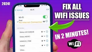 My iPhone 15 won't connect to Wifi FIX 2024 | "No Internet Connection" Problem Solved on iPhone