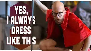 Local artist takes a goofy-lookin reference pic for his commission work