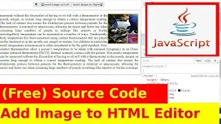 Ep49 - Insert image to Text Editor Javascript Source Code