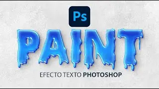 Como hacer efecto de texto de pintura en photoshop