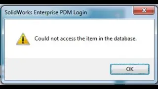 06 ) Could not access the item in the database in PDM | SQL Server does not exist or access Denied |