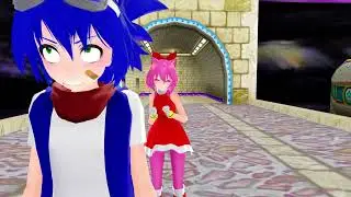 [MMD X SonAmy] ~Notice me, Senpai~ (MEME)