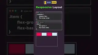 Responsive Layout #css #html #webdesign #webdevelopment  #html5 #new #programming #coding