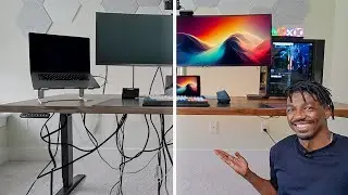 Cable Managing my Standing Desk | On a Budget