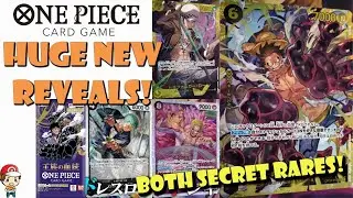 HUGE OP-10 Update! BOTH Secet Rares Officially Revealed! Crazy New Doflamingo! (One Piece TCG News)