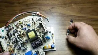 Ремонт монитора Packard Bell , ремонт питания монитора.