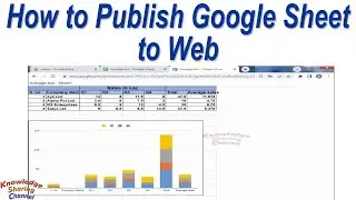 How to Publish Google Sheet to Web