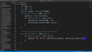 Dynamically allocating a 2D array of objects in C++