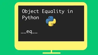 What does OBJECT EQUALITY in Python mean?