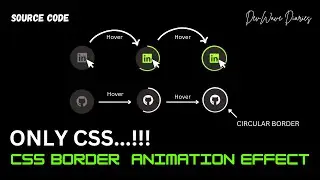 How to Create CSS Circular Border Animated Button | CSS Propety | CSS Button | Hover Effect