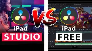 DaVinci Resolve STUDIO VS FREE on iPAD