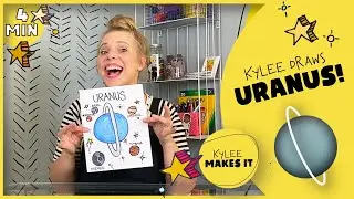 How to Draw Uranus! | Kylee Draws the Planet Uranus - Easy Drawing the Planets Videos for Kids