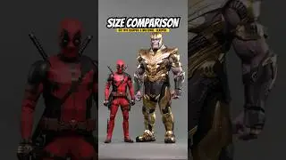 Size Comparison: Hot Toys Marvel Studios Deadpool & Wolverine - Deadpool 