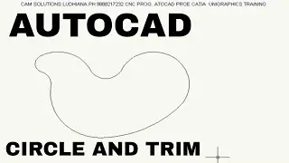 AUTOCAD 2018 CIRCLE AND TRIM COMMAND EXERCISE USING : TAN TAN RADIUS (TTR ) LINE TRIM