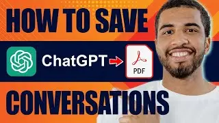 How to Save ChatGPT Conversations as a PDF File (2024)