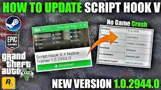 GTA V - HOW TO UPDATE SCRIPT HOOK V LATEST VERSION 1.0.2944.0 | SHIVAXD