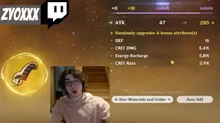 Genshin Impact Streamers Roll Artifacts 