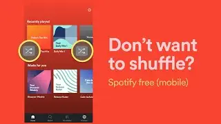 Play without shuffle on Spotify free