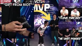 Tarik, TenZ & Kyedae React To Kang Kang Recieving Diamond MVP Bracelet In VCT Champions 2024