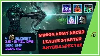 4 DIVINES PINNACLE RDY MINION ARMY BUILD GUIDE - HYDRA SPECTRES ARE SO FUN! PoE 3.23 Affliction