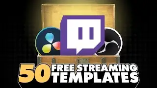 50 Free DaVinci Resolve Templates for Streamers // Alerts, Overlays, and More.