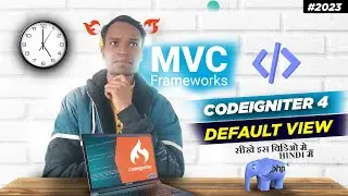 Codeigniter mvc example | Codeigniter default controller | Codeigniter 4 view | Default route