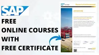 Free SAP Training Courses with Certificate | SAP Free Online Certification Courses