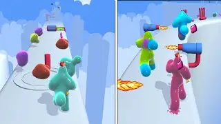 BLOB RUNNER 3D🌈🏁 - All Levels Walkthrough Android/iOS Level 37 to 39 Blob Running Game!