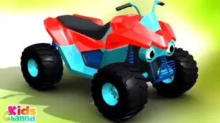 Quad Bike, Formation And Uses, Car Cartoon Videos for Children by Kids Channel