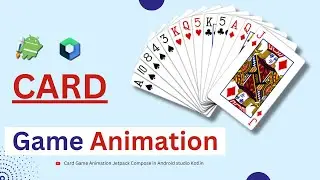 Jetpack Compose Card Game Animation UI-Design in android Studio| |JetpackCompose Animation