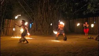 Fiji Cultural Village Fire Dancing