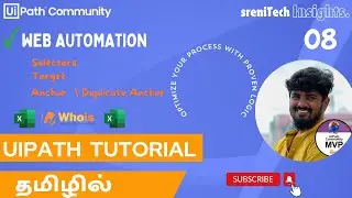 UiPath | Tamil | Web Automation - Selectors Detailed explanation | SreniTechInsights