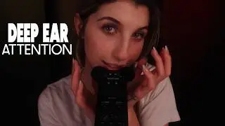 ASMR Deep Ear Attention with the ~*TASCAM*~ (Squishy, Scratchy, Mouthy & Breathy 😴)