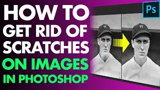 HOW TO GET RID OF SCRATCHES ON IMAGES [IN PHOTOSHOP] // How To Restore Old Photos In Photoshop