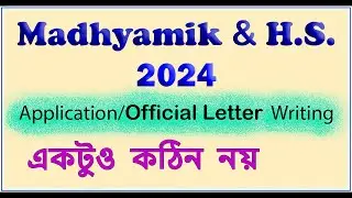 Official letter Writing for school #application writing #official letter writing #Madhyamik exam