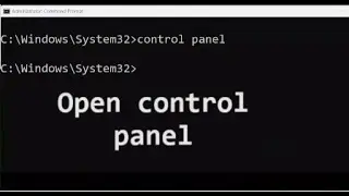 how to open control panel from cmd