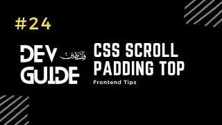 CSS Scroll Padding Top 🔻