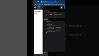 CSS shapes - triangle 