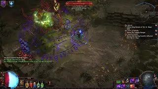 Path of Exile 3.17 -  The Infinite Hunger Boss Fight - Starter build Occultist Bane CI