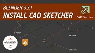 📐 Blender 3.3.1 - How To Install CAD Sketcher Add-on - Blender Install Addon - Blender Software