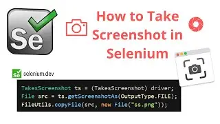 How to take Screenshot in Selenium Webdriver || Interview Question