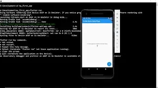 Installation of Flutter and Create first App