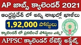 AP Jobs Calendar 2021 latest update | 18th April 2021