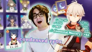 zy0x clips to reset your vibes and reroll your life (ingame) (reviewing cursed genshin accounts)