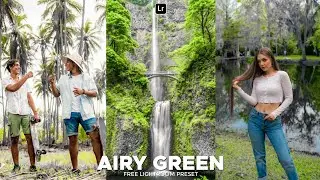 Airy Green Preset | Lightroom Mobile Preset Free DNG | lightroom tutorial | lightroom preset