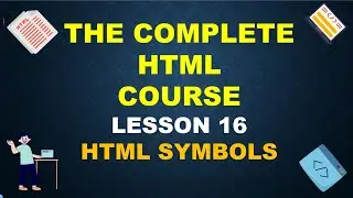 HOW TO ADD SYMBOLS IN HTML || HTML SYMBOL TAGS || ICONS IN HTML || Lecture - 16 #html #htmlelements