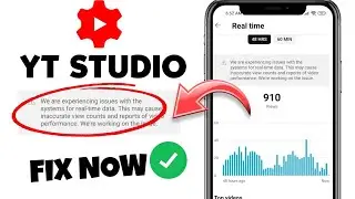 we are experiencing issues with the system for real time data | Yt studio Problem today