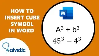 How to Insert Cube Symbol in Word | Cube Symbol in Keyboard